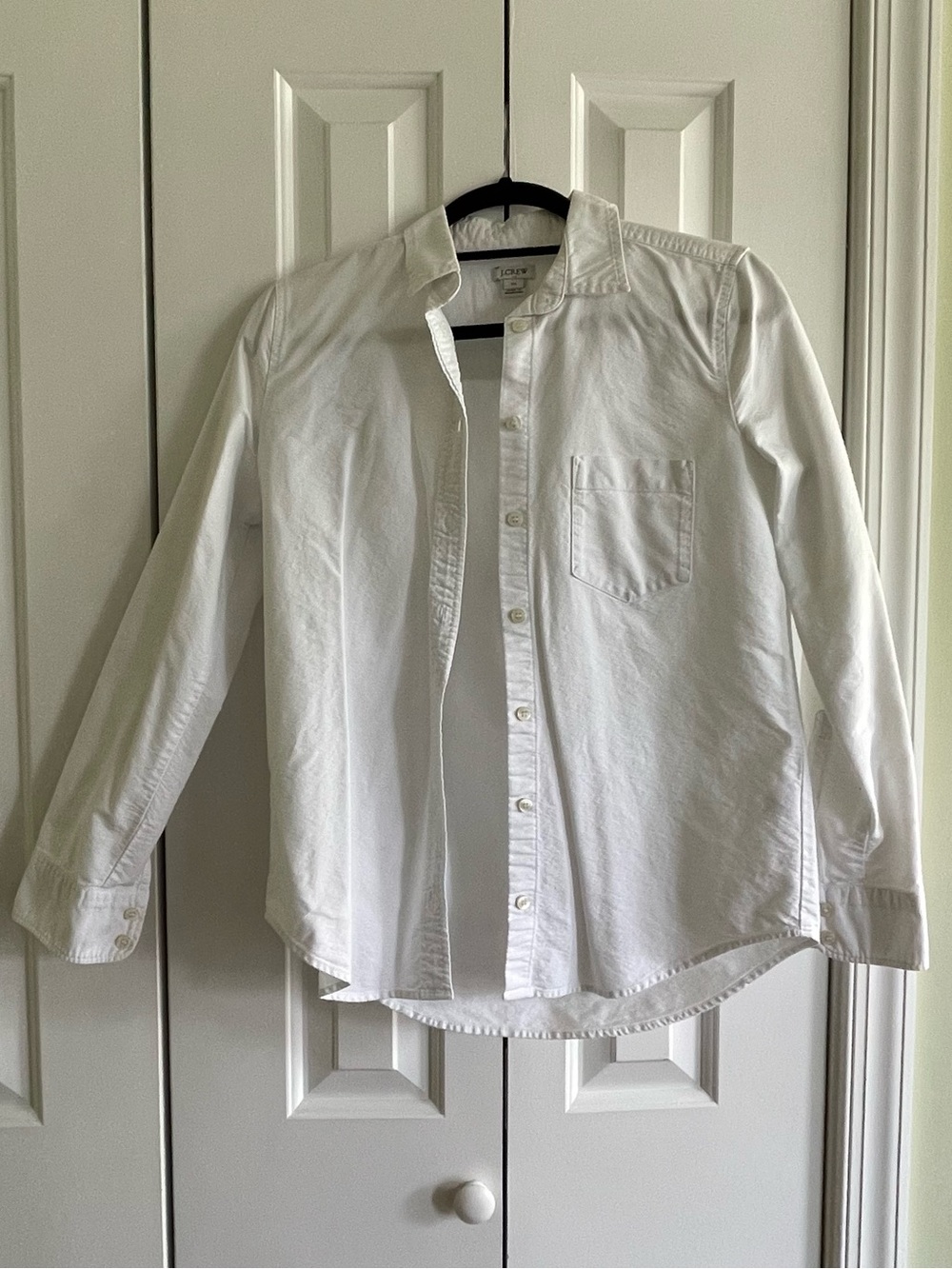 J. Crew White Button-Down Shirt